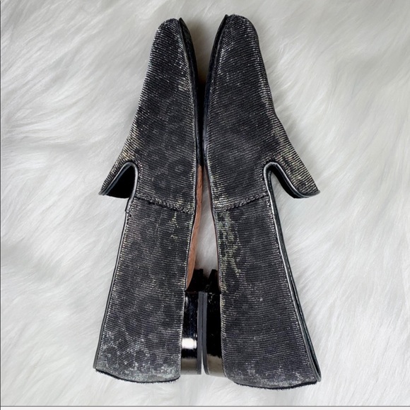SOLD-Donald J. Pliner Metallic Leopard Loafers - Picture 5 of 8